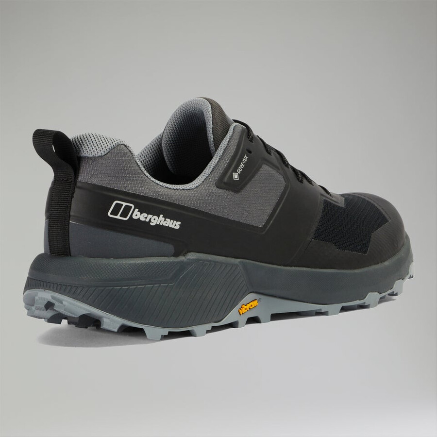 men s trailway active gore-tex schuh - blackdark grey berghaus