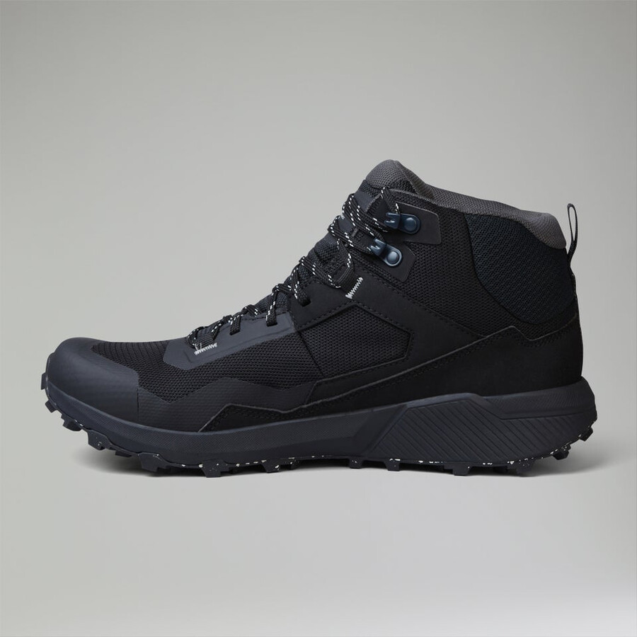männer revolutionieren active mid schuh-schwarzgrau berghaus