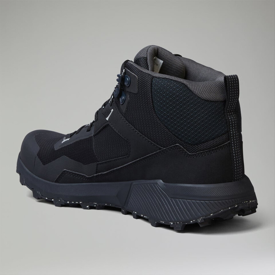 männer revolutionieren active mid schuh-schwarzgrau berghaus