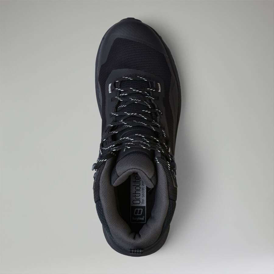 männer revolutionieren active mid schuh-schwarzgrau berghaus