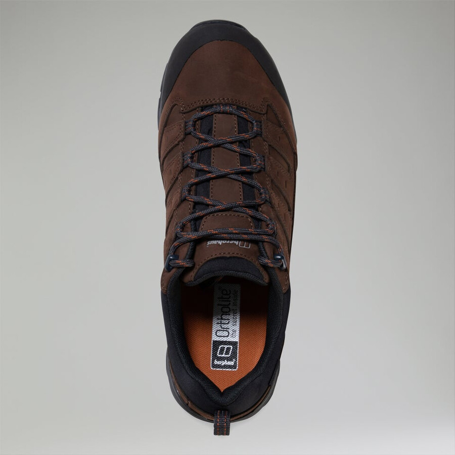 herren fellmaster active gore-tex 2.0 schuh - braunorange berghaus