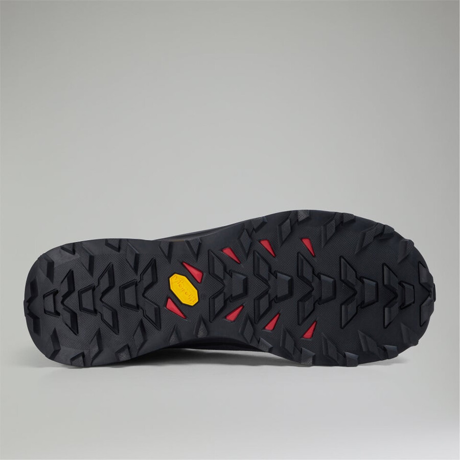 männer vc22 mid 2.0 wasserdichte gore-tex schuh - blackred berghaus