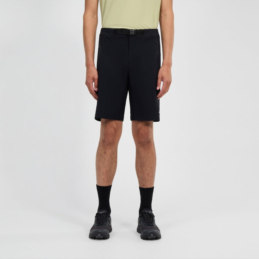 männer-wanderung-air stretch short - black die berghaus