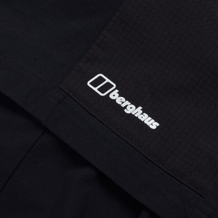 männer-wanderung-air stretch short - black die berghaus