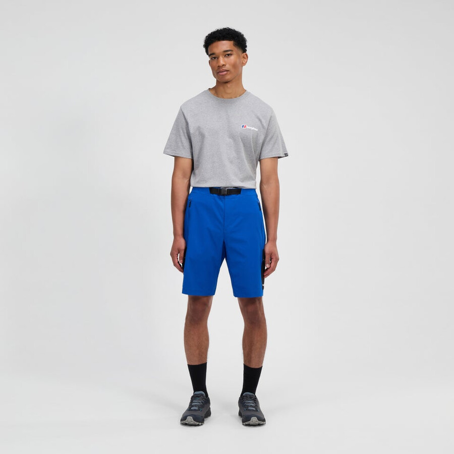 männer-wanderung-air stretch short - blau berghaus