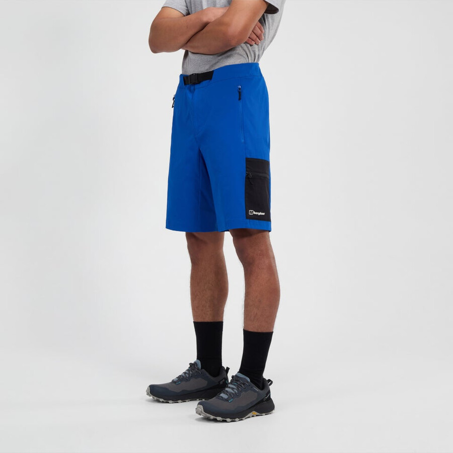 männer-wanderung-air stretch short - blau berghaus