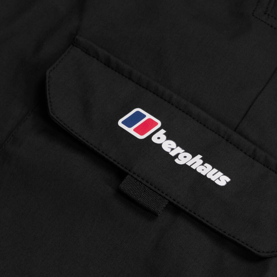 männer kirkfell cargo short - black die berghaus