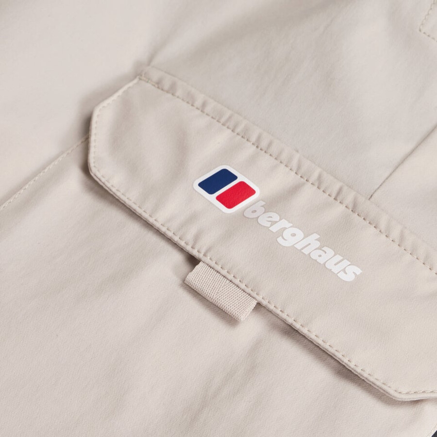 männer kirkfell cargo-short - grau berghaus