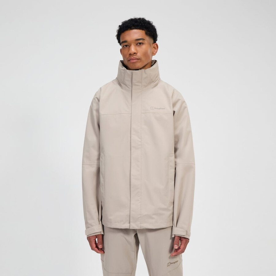 men s rg alpha 2.0 wasserdichte jacke - grau berghaus