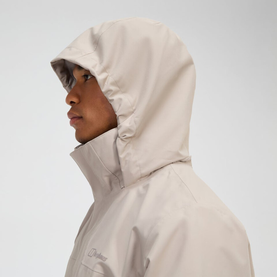 men s rg alpha 2.0 wasserdichte jacke - grau berghaus