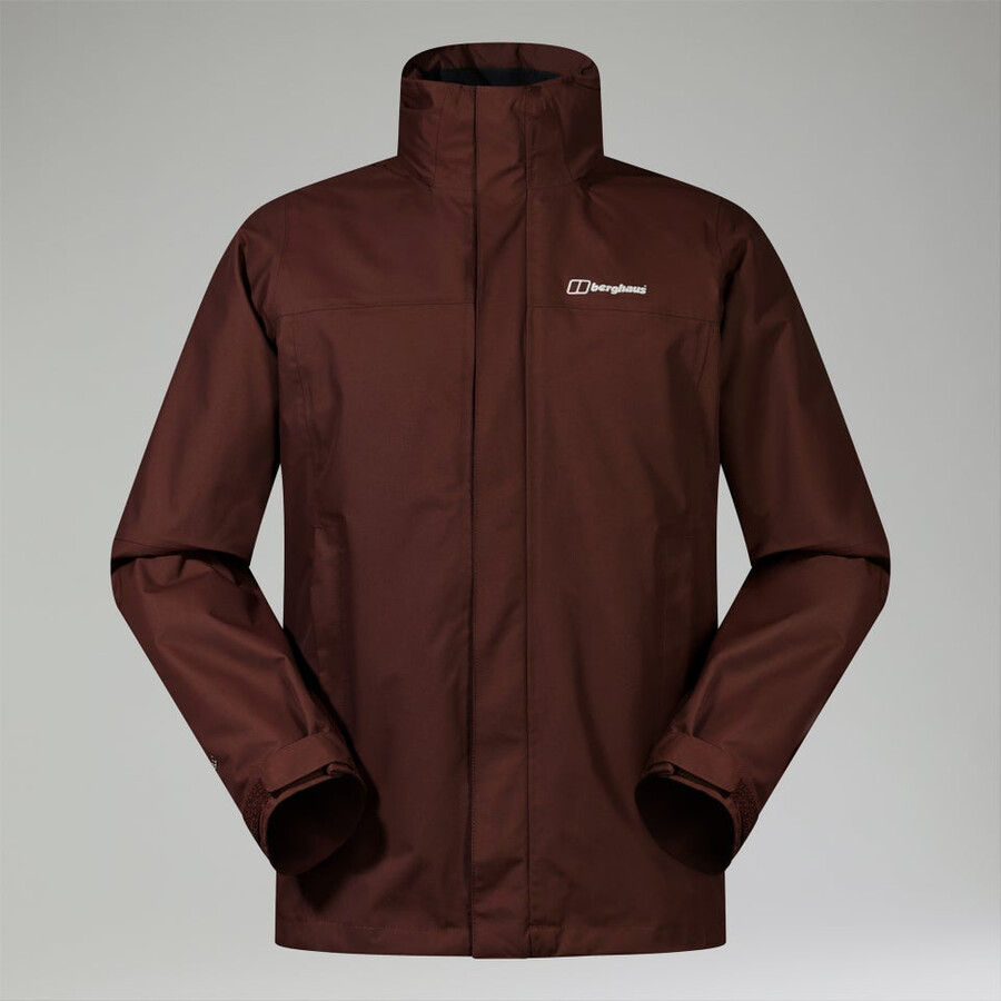 men s rg alpha 2.0 gemini wasserdichte 3in1-jacke - braun berghaus