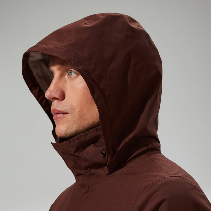 men s rg alpha 2.0 gemini wasserdichte 3in1-jacke - braun berghaus