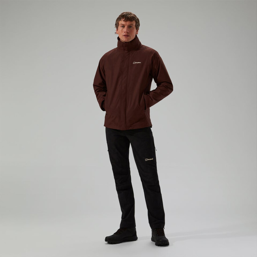 men s rg alpha 2.0 gemini wasserdichte 3in1-jacke - braun berghaus