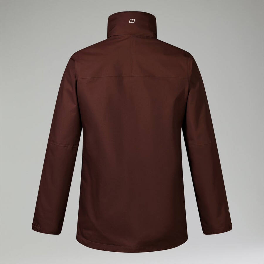 men s rg alpha 2.0 gemini wasserdichte 3in1-jacke - braun berghaus