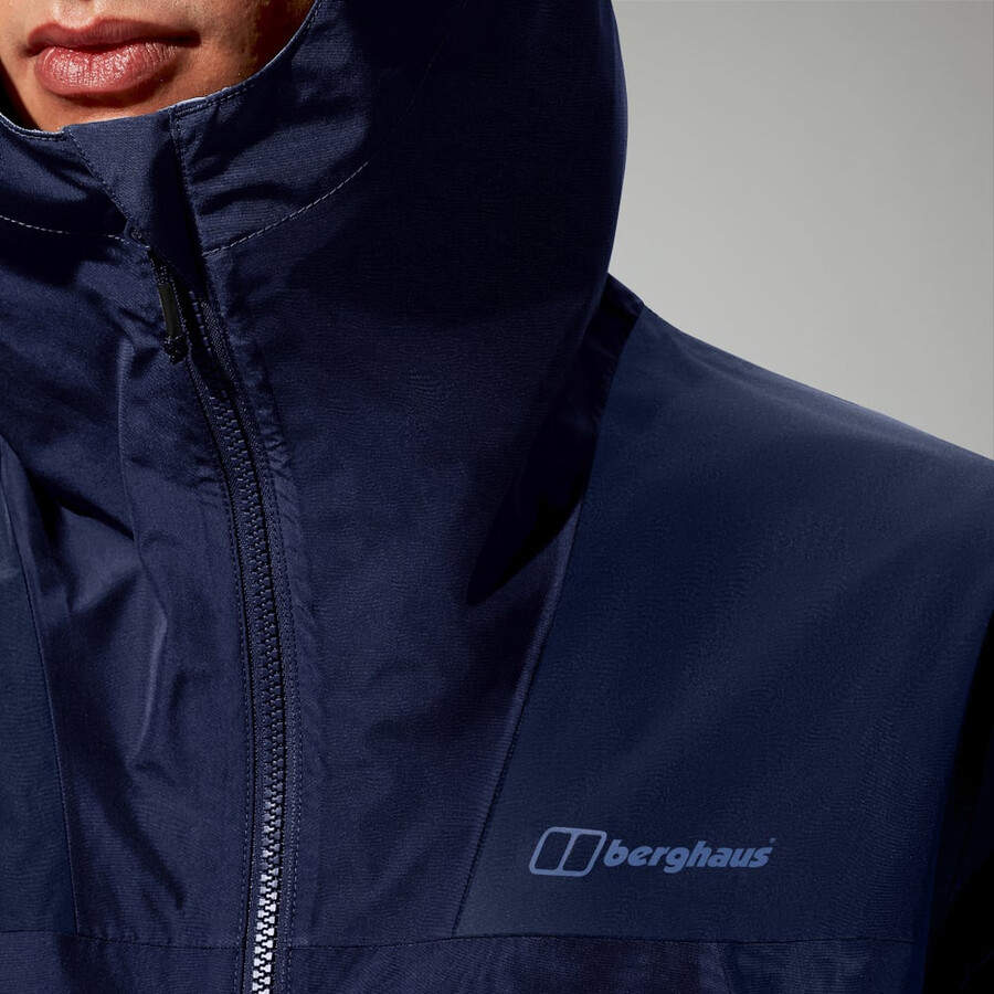 men s deluge pro 3.0 waterproof jacket blue berghaus