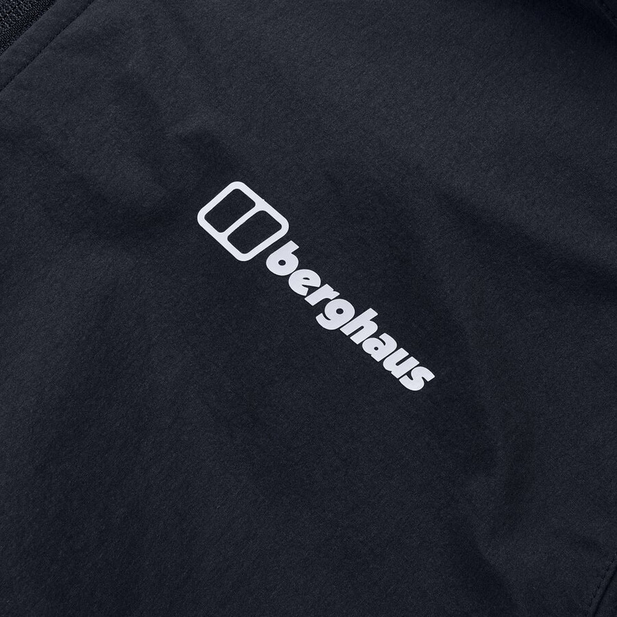 männer s ridge-roamer lite softshell jacke - schwarz berghaus