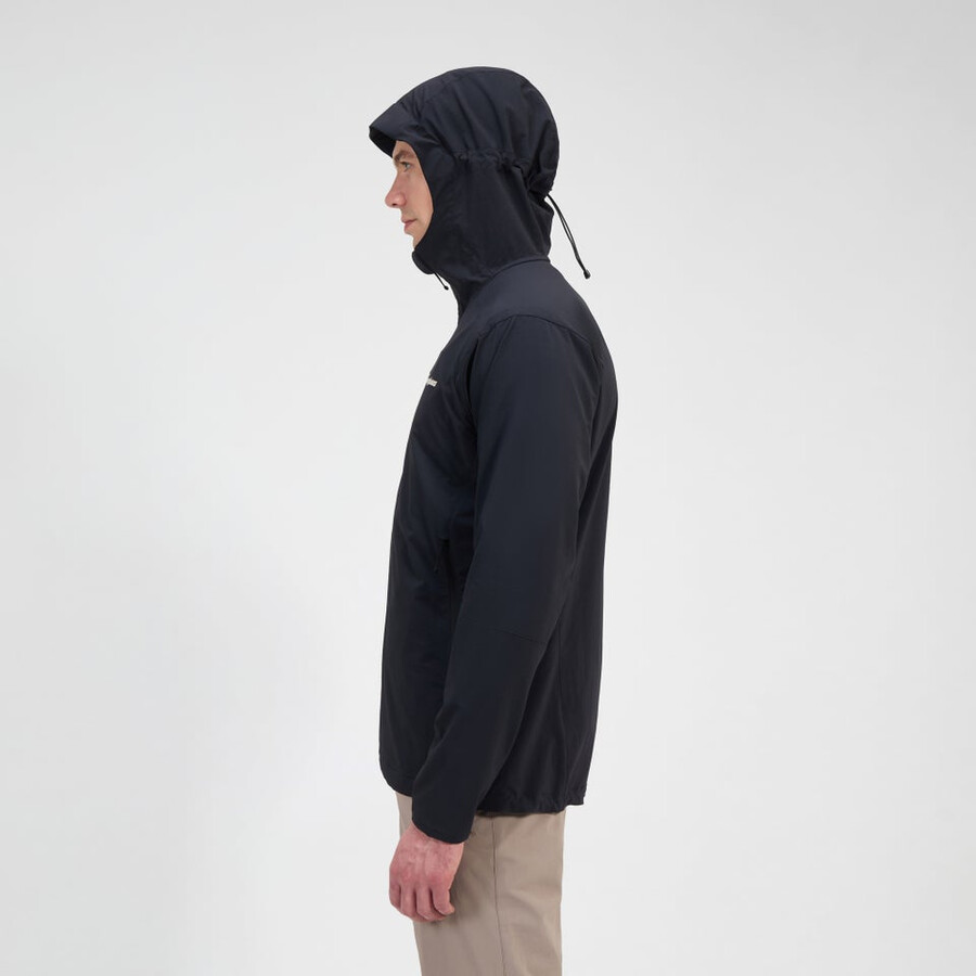 männer s ridge-roamer lite softshell jacke - schwarz berghaus