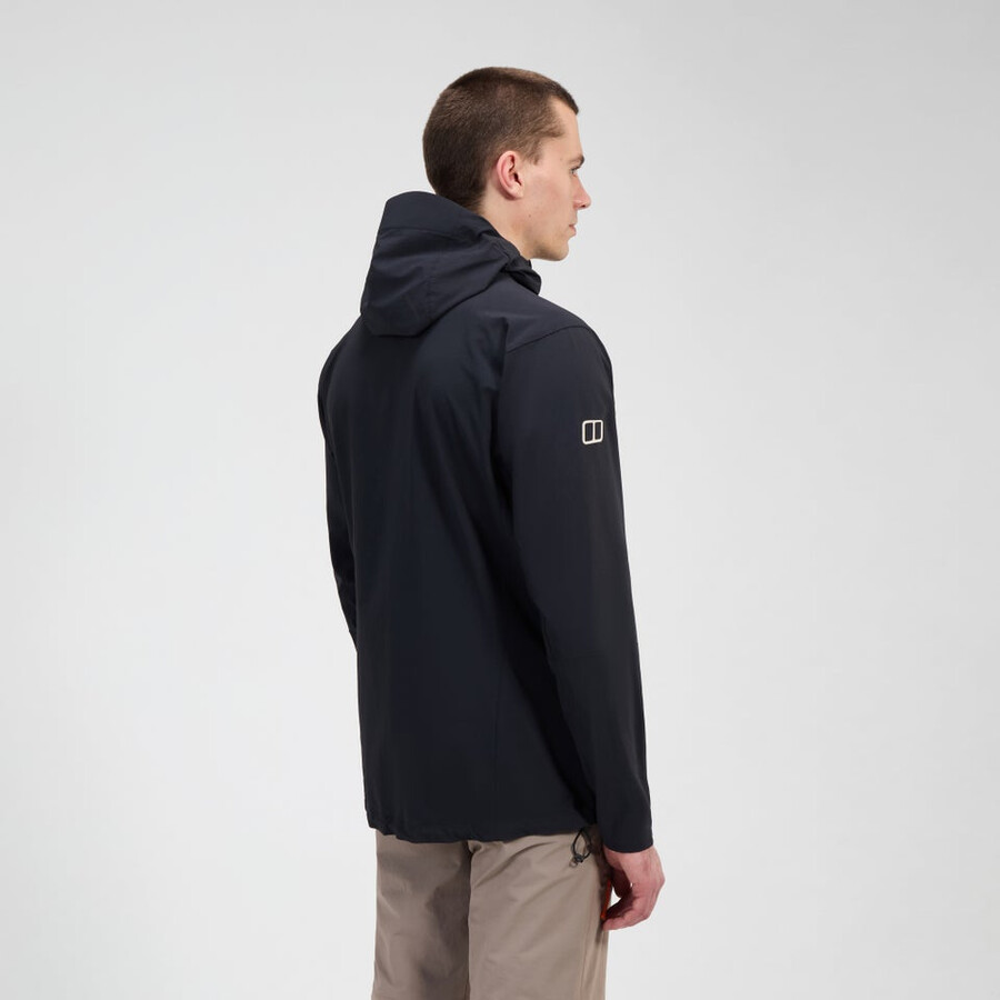 männer s ridge-roamer lite softshell jacke - schwarz berghaus