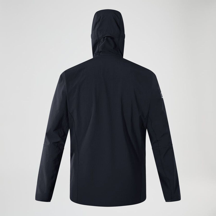 männer s ridge-roamer lite softshell jacke - schwarz berghaus