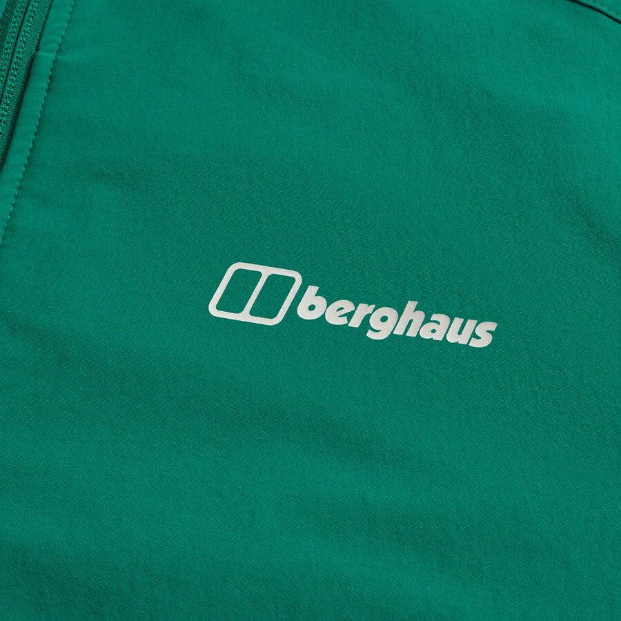 männer s ridge-roamer lite softshell jacke - grün berghaus