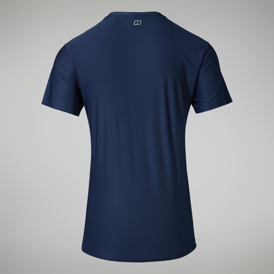 herren 247 tech tee super stretch crew - dark blue berghaus