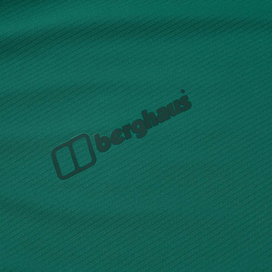 men s 247 half zip long sleeve tech tee - green berghaus