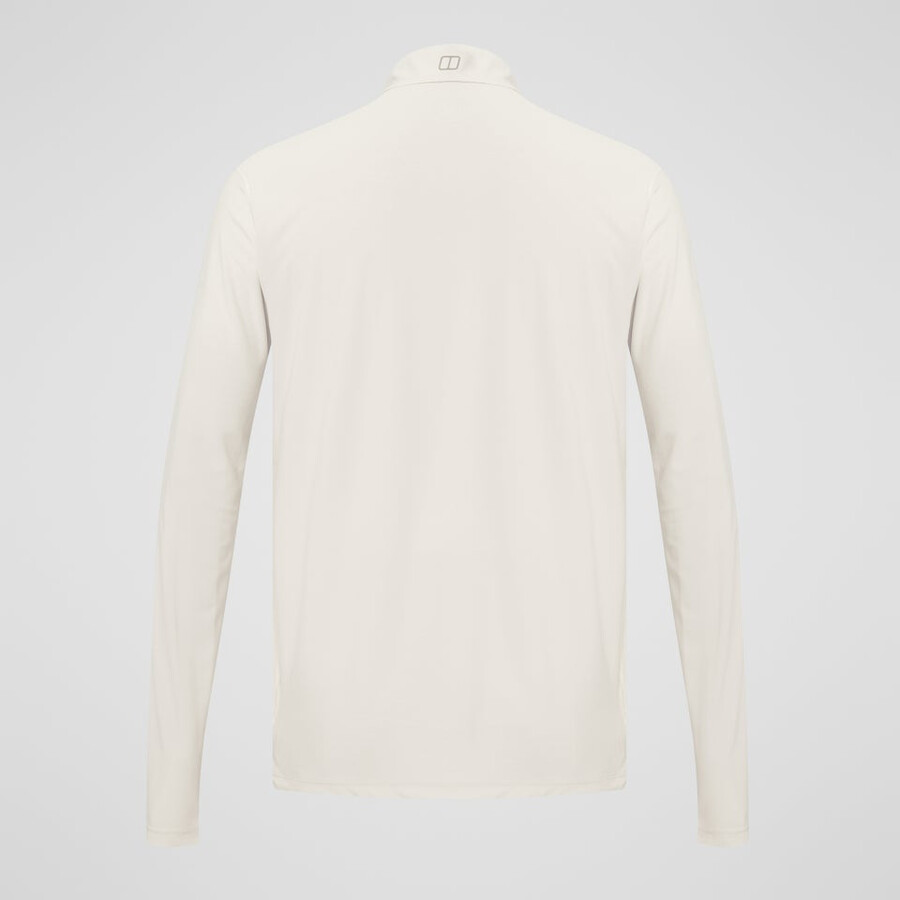 men s 247 half zip long sleeve tech tee - grau berghaus