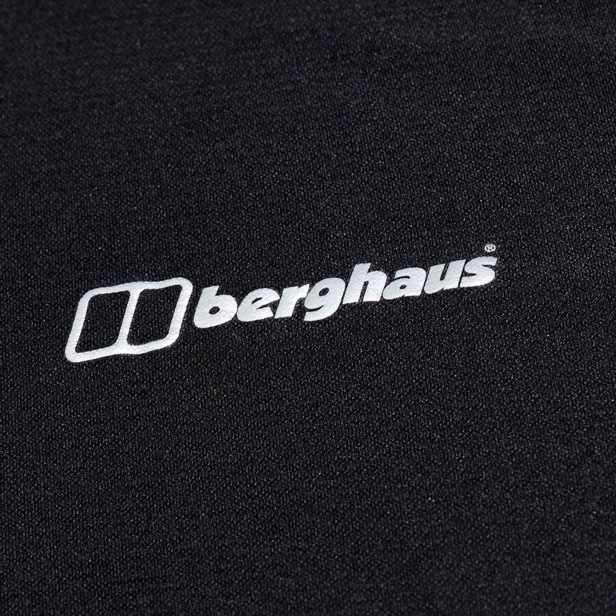 herren 247 tech tee langarm-crew - black die berghaus