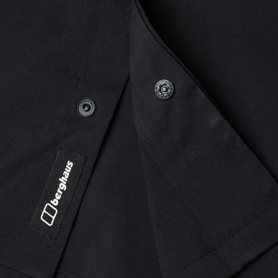 herren explorer long sleeve overshirt - schwarz berghaus