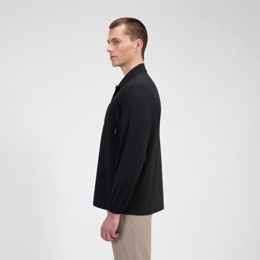 herren explorer long sleeve overshirt - schwarz berghaus
