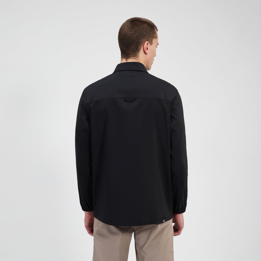 herren explorer long sleeve overshirt - schwarz berghaus