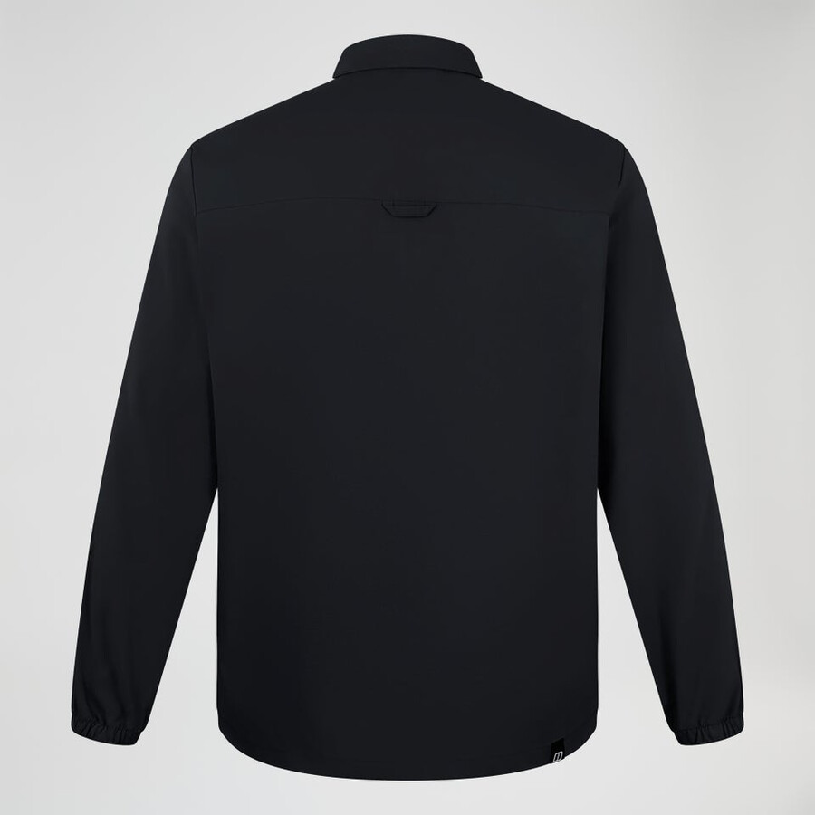 herren explorer long sleeve overshirt - schwarz berghaus