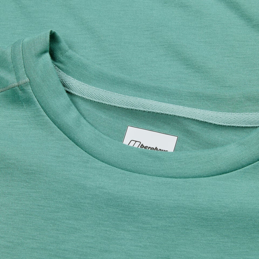 herren relaxed short sleeve tech tee - green berghaus