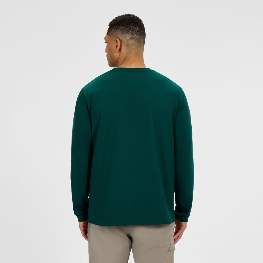 men s big logo long sleeves tee - green berghaus