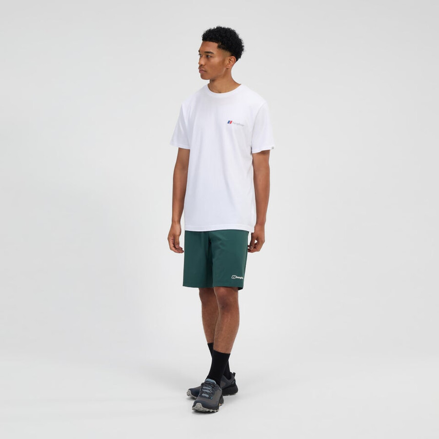 men s berghaus klasse logo tee - white berghaus