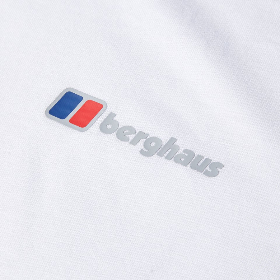 men s berghaus klasse logo tee - white berghaus