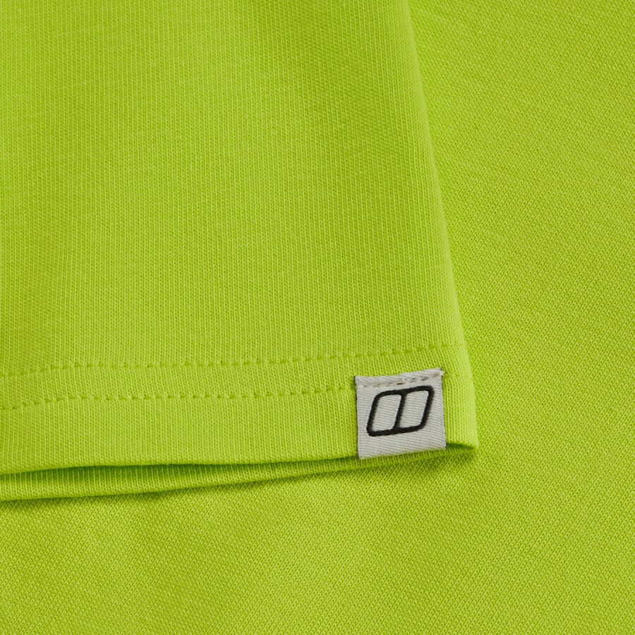 men s berghaus klasse logo-t-shirt - lime green berghaus
