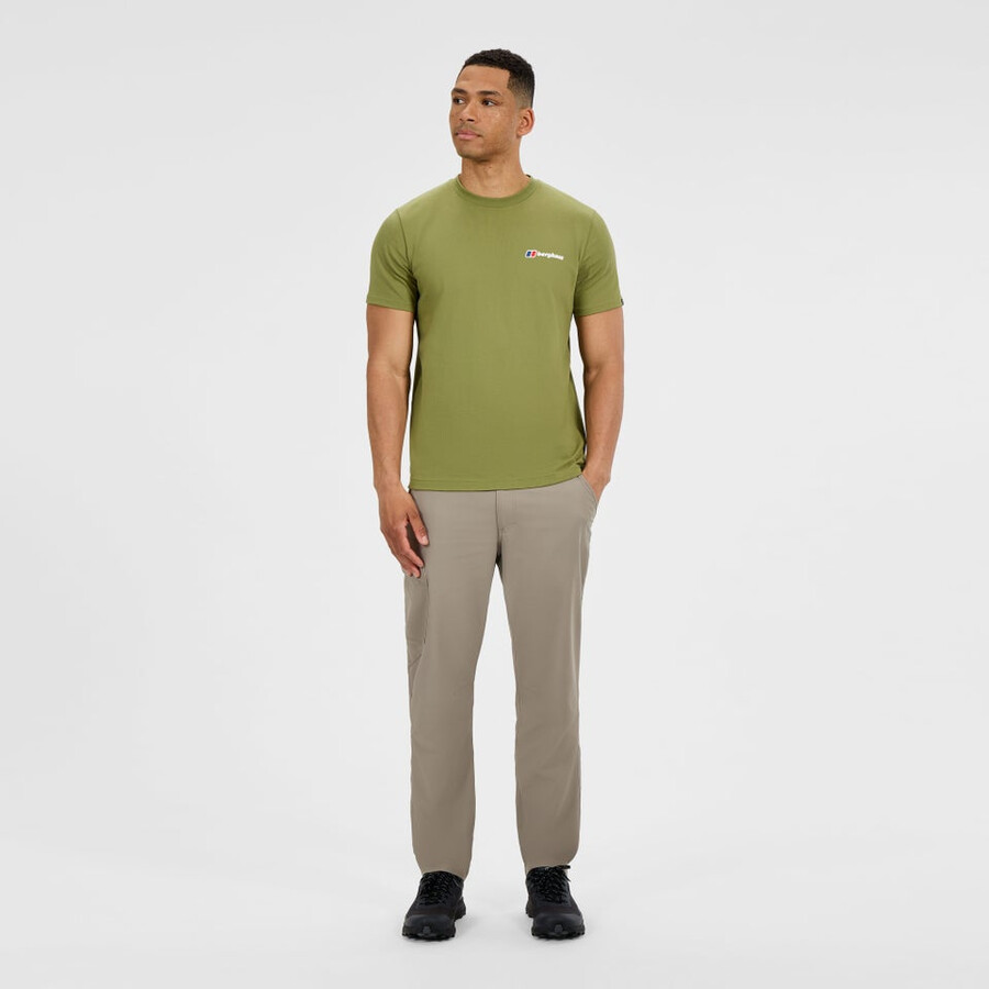 männer s-klasse-logo-t-shirt - grün berghaus