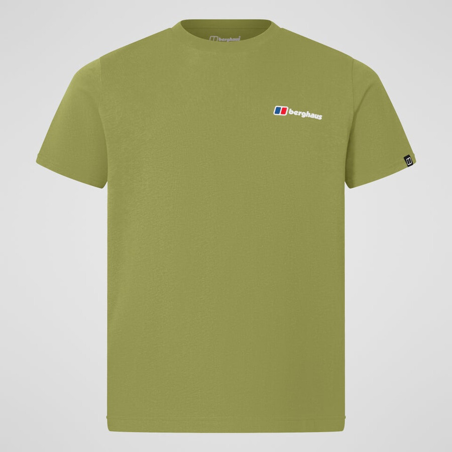 männer s-klasse-logo-t-shirt - grün berghaus