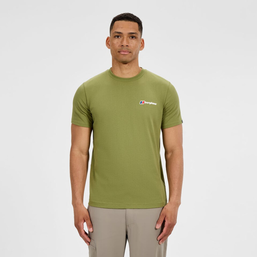 männer s-klasse-logo-t-shirt - grün berghaus