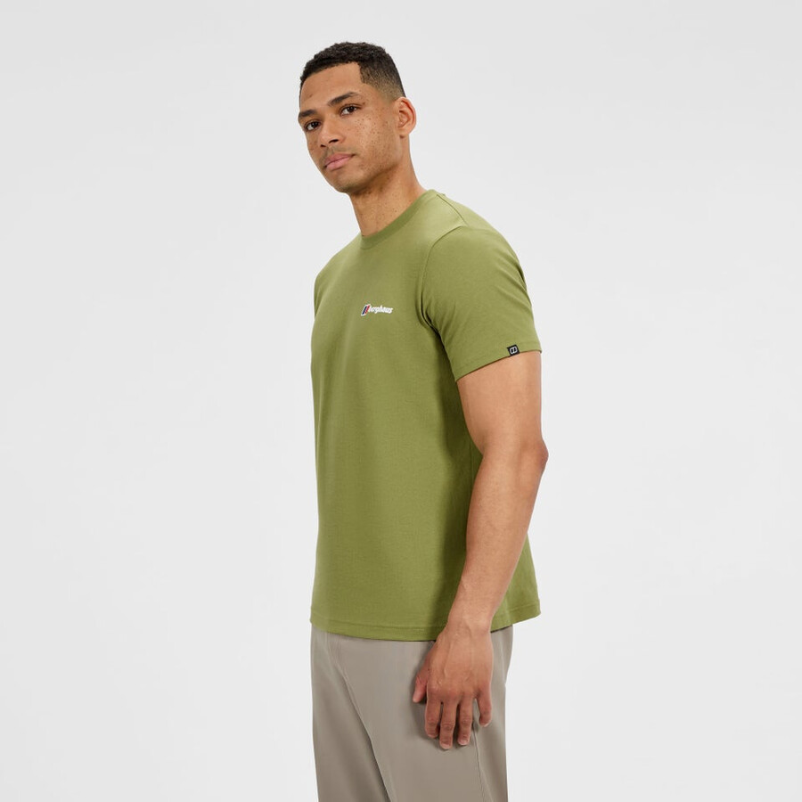 männer s-klasse-logo-t-shirt - grün berghaus
