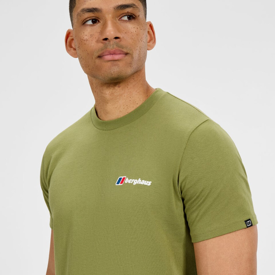 männer s-klasse-logo-t-shirt - grün berghaus