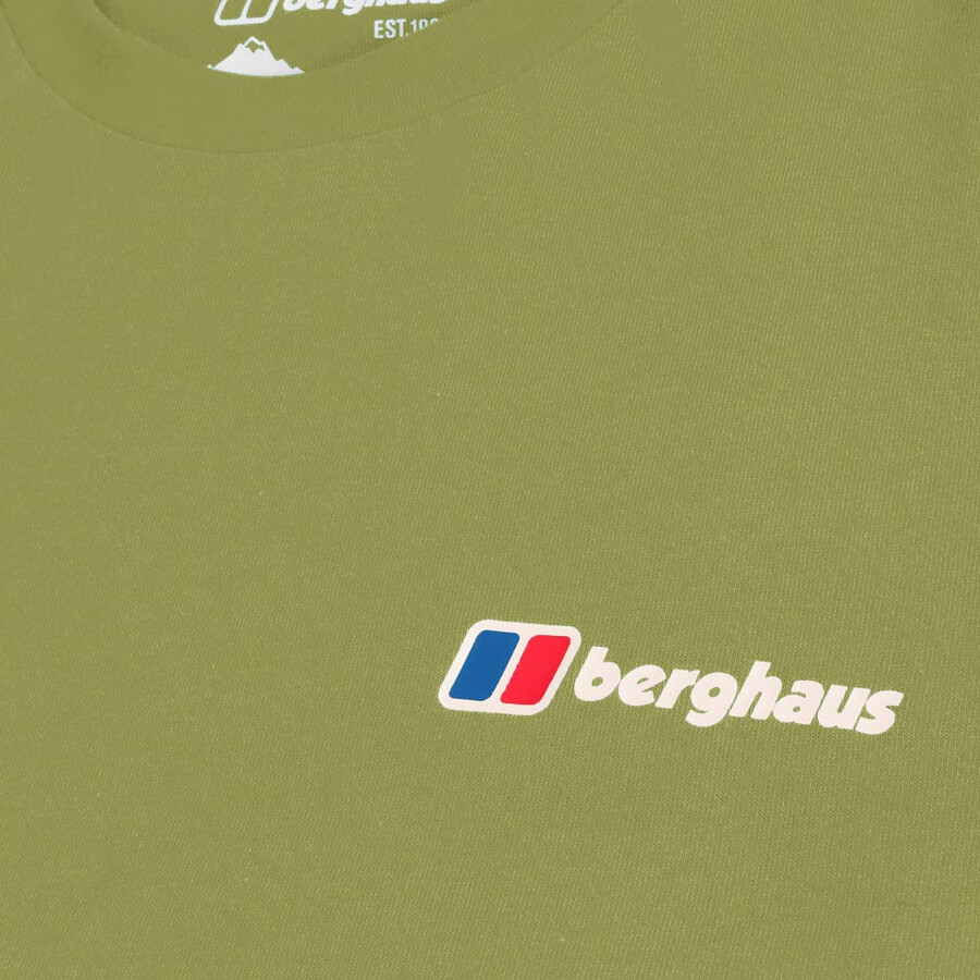 männer s-klasse-logo-t-shirt - grün berghaus