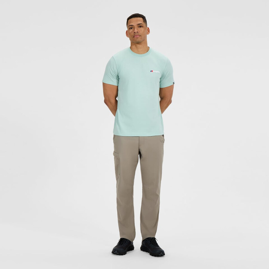 männer s-klasse-logo-t-shirt - grün berghaus