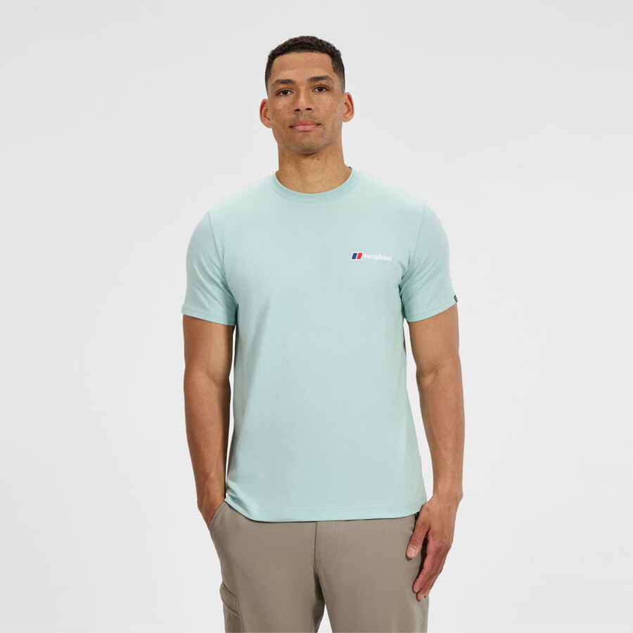 männer s-klasse-logo-t-shirt - grün berghaus
