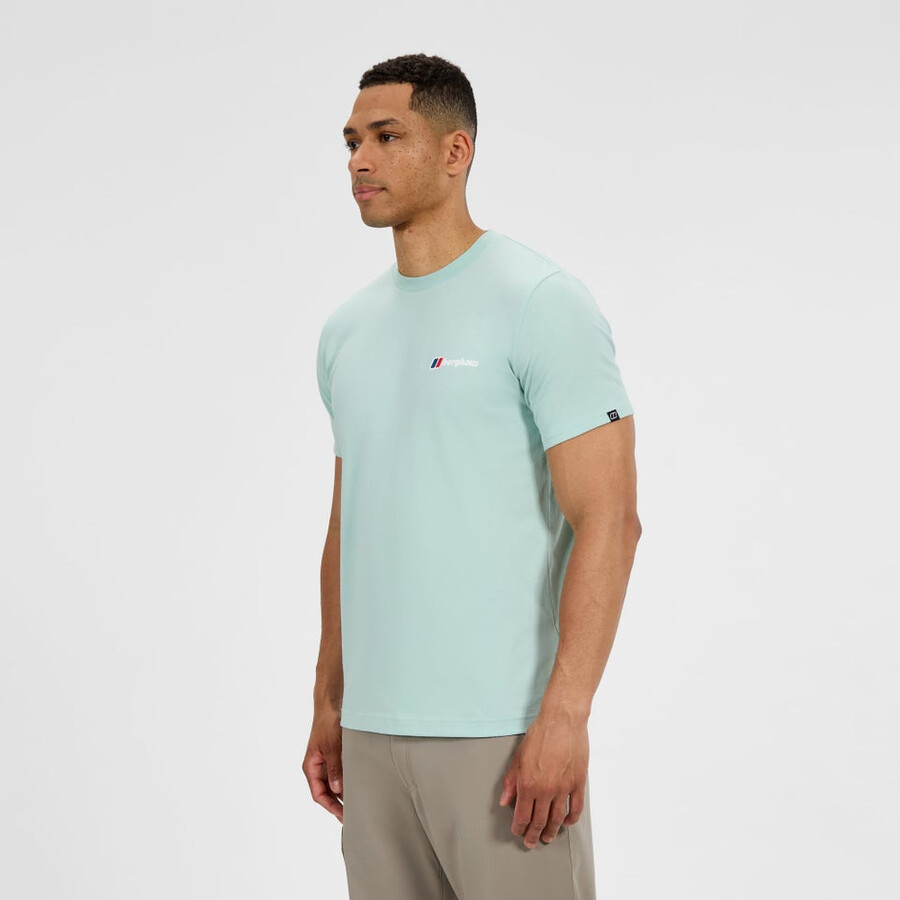 männer s-klasse-logo-t-shirt - grün berghaus