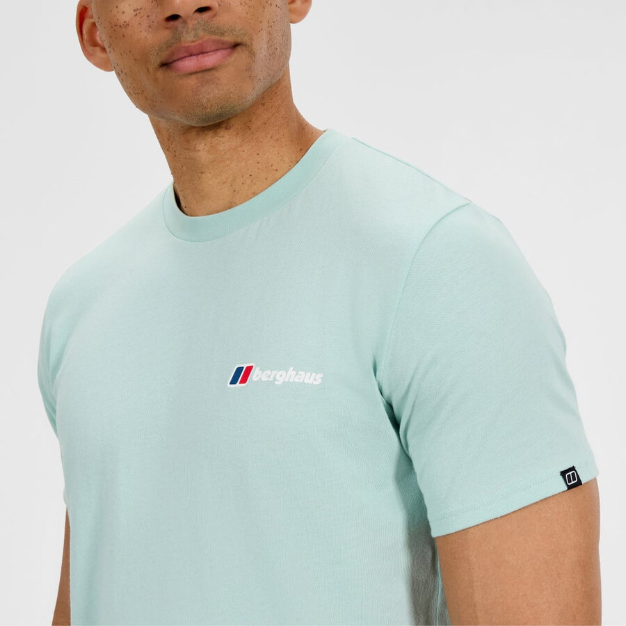 männer s-klasse-logo-t-shirt - grün berghaus