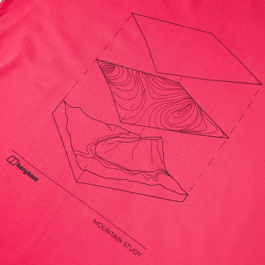 men s everyday elements short sleeve tee - pink berghaus