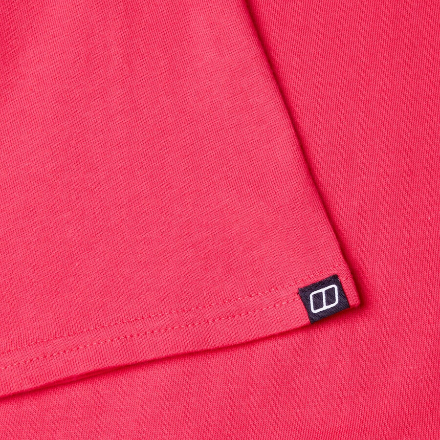 men s everyday elements short sleeve tee - pink berghaus