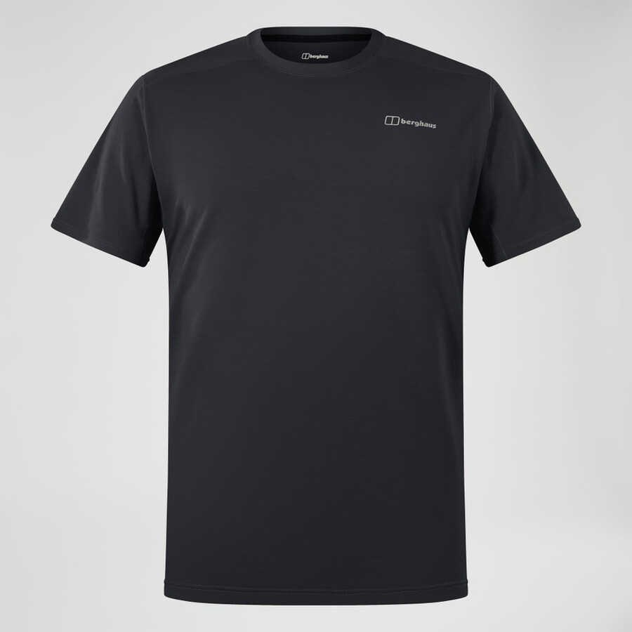 men s berghaus delta short sleeve tech tee - black die berghaus